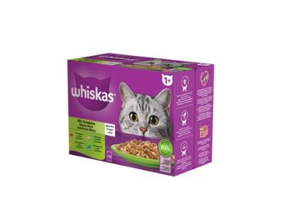 Whiskas kaps. Core Mix.výběr želé 12x85g