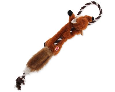 Hračka DOG FANTASY Skinneeez s provazem liška 57,5 cm