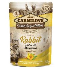 Carnilove Cat Pouch Kitten Rabbit &amp; Marigold 85g