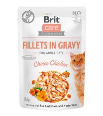 Brit Care Cat Fillets in Gravy Choice Chicken 85g