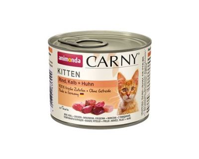 Animonda Carny Kitten Konzerva - teľacie & kura pre mačiatka 200 g