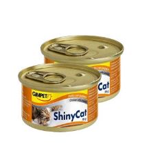 Gimpet kočka konz. Shiny Cat kuře+papája 2x70g