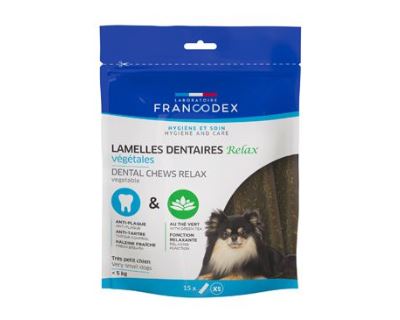 Francodex Relax žvýkací plátky S/M pro psy 15ks