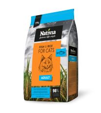 Nativia Cat Adult FISH&amp;RICE 1,8 kg