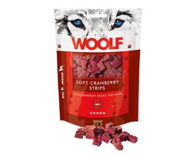WOOLF pochoutka soft cranberry strips 100g