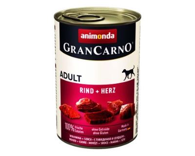 Animonda Gran Carno Adult Konzerva - hovädzie & srdce pre psov 400 g