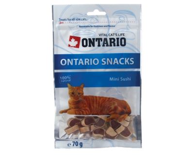 Ontario Snack Mini Sushi - pochúťka kura & zelenina & ryba pre mačky 70 g