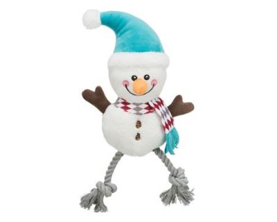 Vánoční hračka Xmas SNOWMAN plyš/bavlna 41cm