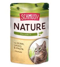 Schmusy Nature Menu kapsička - kura & losos 100 g