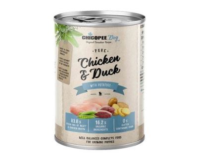 Chicopee Dog konz. Junior Pure Chicken&Duck 400g