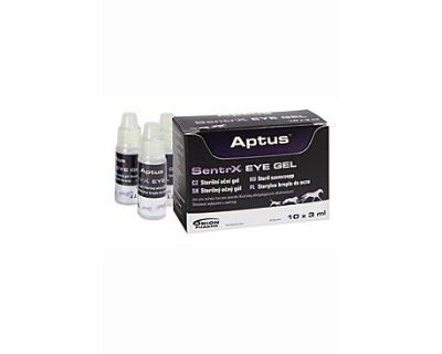 Aptus Sentrx Vet Eye Gel - sterilné očný gél pri poranení očnej rohovky pre domáce zvieratá, 10x3 ml