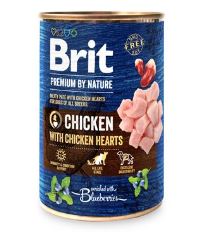 Brit Premium Dog by Nature  konz Chicken &amp; Hearts 400g