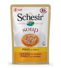 Schesir Cat kapsa Adult Soup kuře/dýně 85g