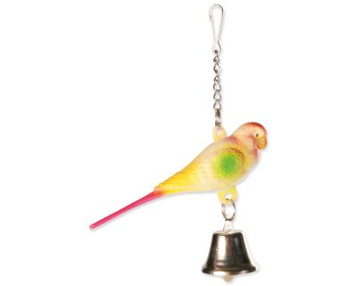 Hračka TRIXIE ptáček se zvonečkem 9 cm 1ks