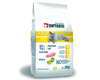 Ontario Adult Indoor - kuracie pre mačky žijúce vo vnútri 2 kg