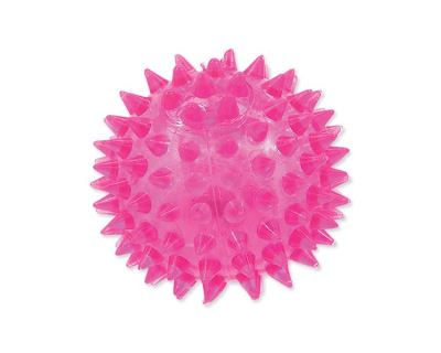 Hračka DOG FANTASY míček LED růžový 6 cm