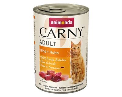 Animonda Carny Adult Konzerva - hovädzie & kuracie pre dospelé mačky