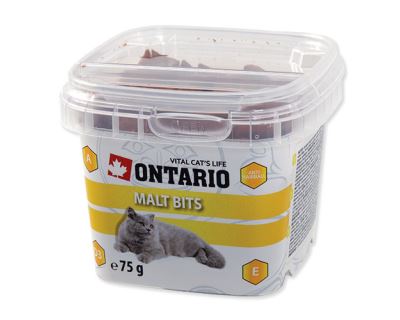 Ontario Snack Malt Bits - pochúťka pre prevenciu bezoárov pre mačky 75 g