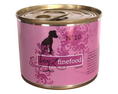 Dogz Finefood No.10 Konzerva - jahňacie pre psov
