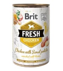 Konzerva BRIT Fresh Chicken with Sweet Potato 400g