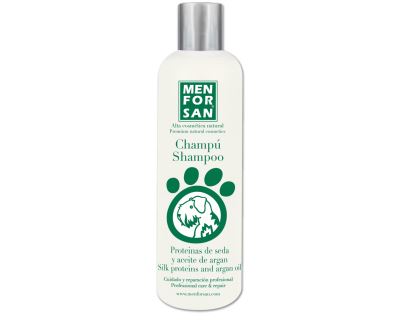Menforsan Šampón pre psov s hodvábnymi proteínmi a arganovým olejom