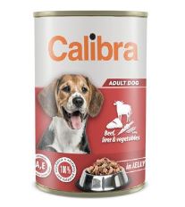 Calibra Dog  konz.Beef,liver&amp;veget. in jelly 1240g