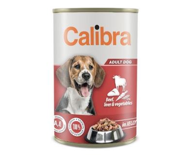 Calibra Dog  konz.Beef,liver&veget. in jelly 1240g