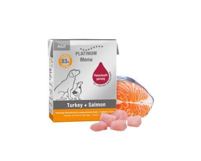 Platinum Menu Turkey & Salmon paštéta - moriak & losos 375 g
