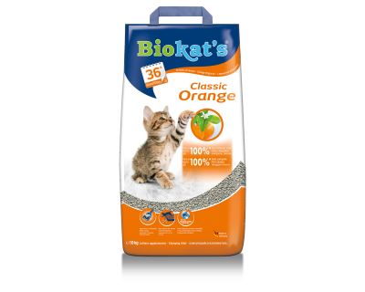 Gimpet Biokats Orange podstielka hrudkujúce s vôňou pomaranča, 10 kg