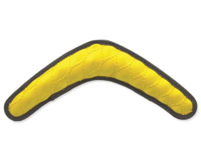 Hračka DOG FANTASY Rubber bumerang žlutá 30 cm