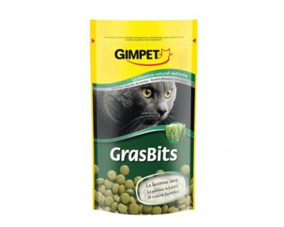 Gimpet Tablety GrasBits s mačacie trávou - doplnok stravy pre strávenie chlpov 40 g