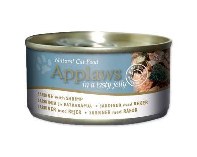 Konzerva APPLAWS Cat Jelly Sardine with Shrimp 70 g