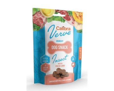 Calibra Dog Verve Crunchy Snack Insect&Fresh Lamb 150g