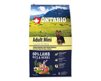 ONTARIO Dog Adult Mini Lamb & Rice
