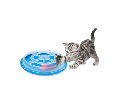 Hračka pre mačku - kruh s loptičkou Argi - 29 x 5 cm