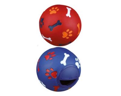 Hračka pes Míč na pamlsky pro střední psy 7cm 1ks TR