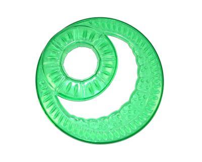 Frisbee - létající talíř s otvorem Argi - zelený - 23,5 cm