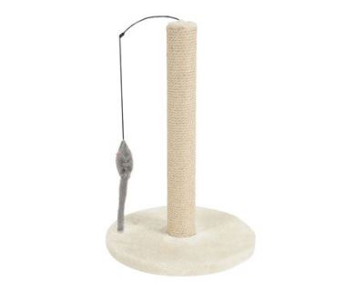 Škrabadlo sloupek s hračkou béžová 63cm Zolux