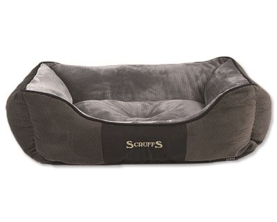 Scruffs Chester Box Bed Pelech šedý - veľkosť L, 75x60 cm