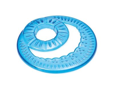 Frisbee - létající talíř s otvorem Argi - modrý - 23,5 cm