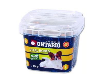 Ontario Snack Vital Bones - vitamínové kostičky pre psy malých plemien 100 g