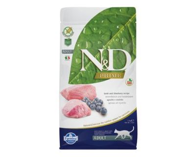N&D Grain Free Cat Adult Lamb & Blueberry - jahňacie & čučoriedky bezobilné pre dospelé mačky 1,5 kg