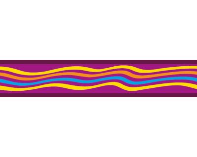 Red Dingo Obojek  pol. 25 mm x 41-62 cm - Dreamstream Purple