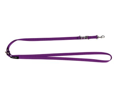 Vodítko pro psa přepínací nylonové - fialové - 2,5 x 100 - 200 cm