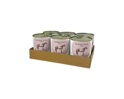 BOHEMIA MASO Koňské ve vlastní šťávě SIX PACK 6x800g