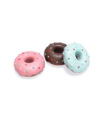 Hračka pes Donut latex mix barev 12cm KAR