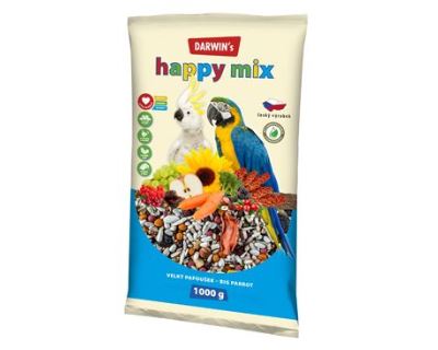 Darwin's velký papoušek Happy mix 1kg