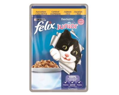 Felix cat kaps.-Fantastic Junior kure v želé 100 g