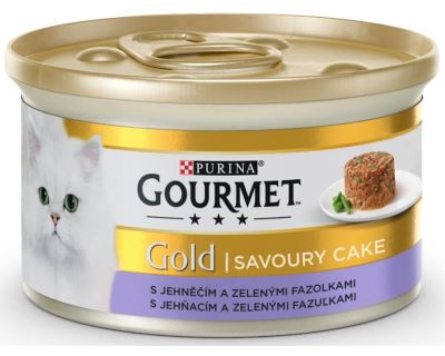 Gourmet Gold cat konz.-Savoury Cake jehne,fazolky 85 g