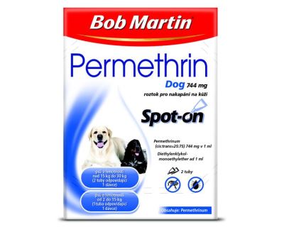 Bob Martin Permethrin dog a.u.v. sol spot-on 2x1ml VP